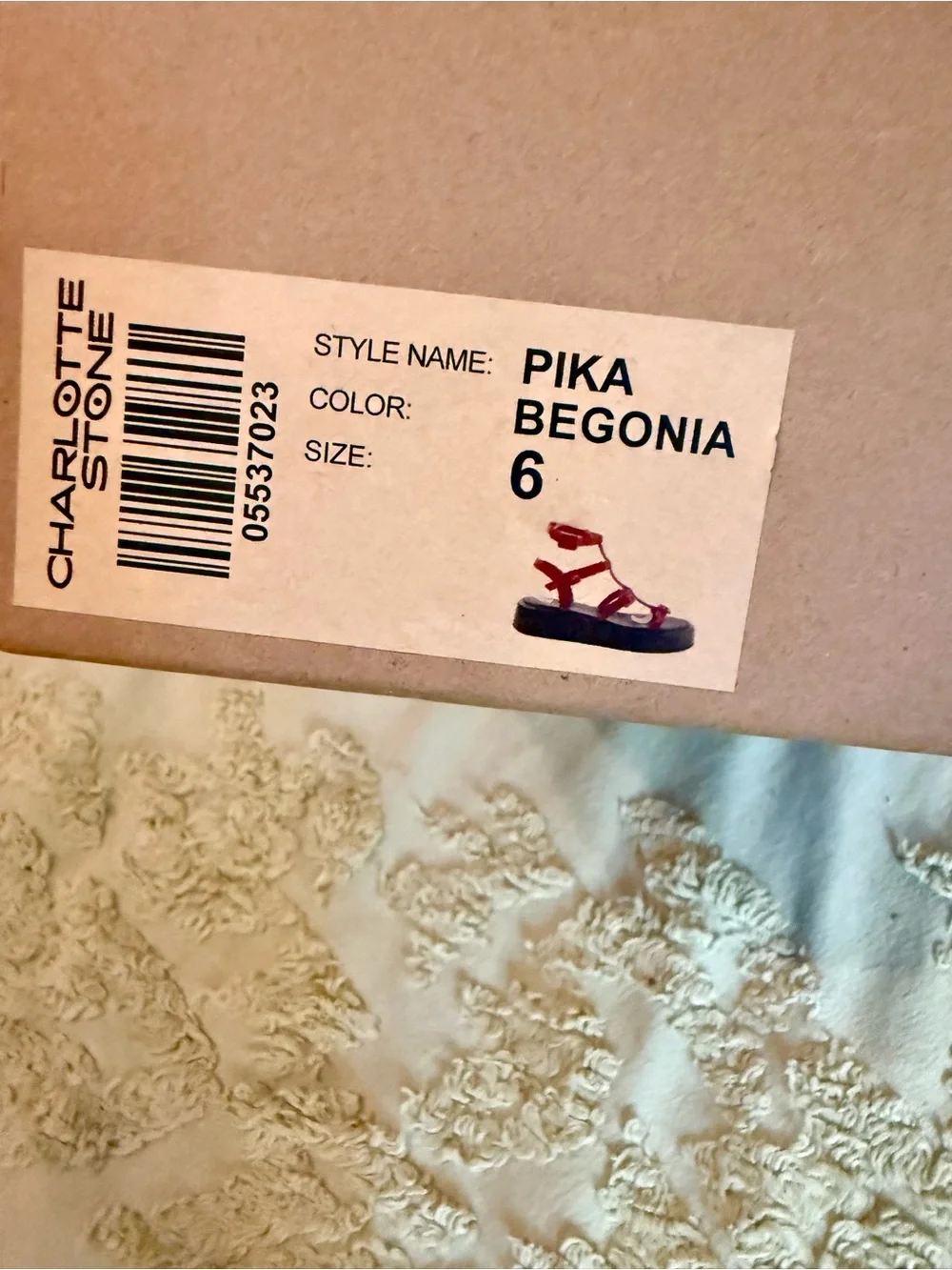 Charlotte Stone Pika Sandal in Begonia